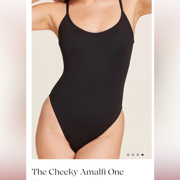 Andie Swim black cheeky Amalfi one piece bathing suit- Small BNWT - Picture 2 of 13